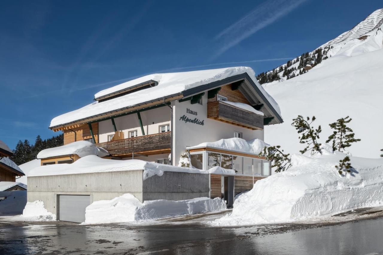 Haus Alpenblick Appartement Schröcken Buitenkant foto