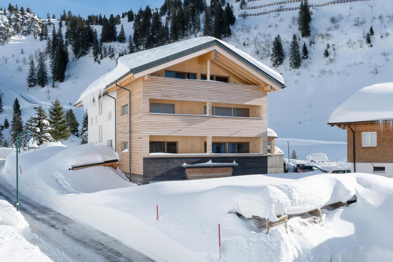 Haus Alpenblick Appartement Schröcken Buitenkant foto