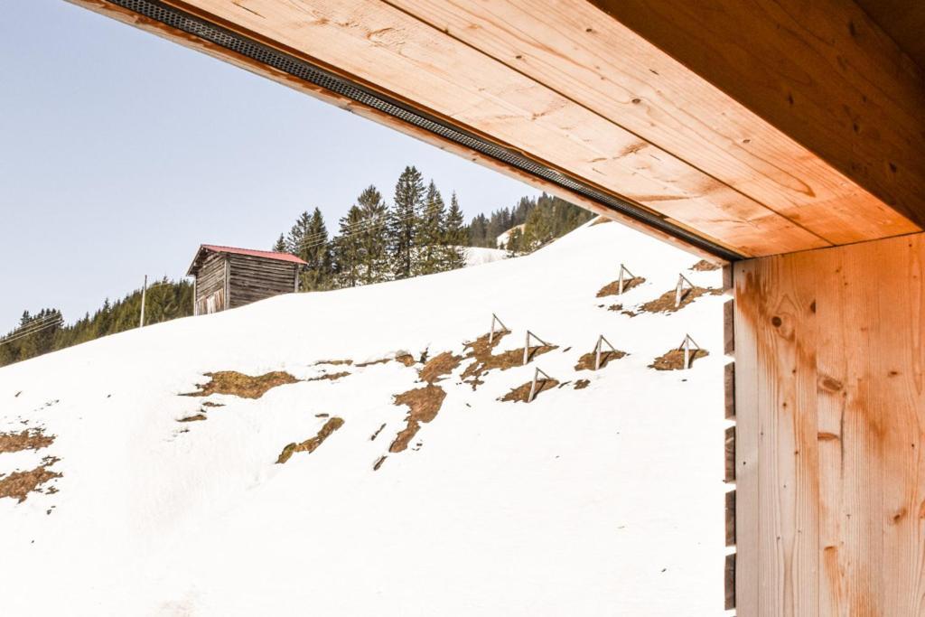 Haus Alpenblick Appartement Schröcken Buitenkant foto