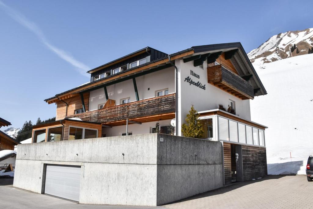Haus Alpenblick Appartement Schröcken Buitenkant foto